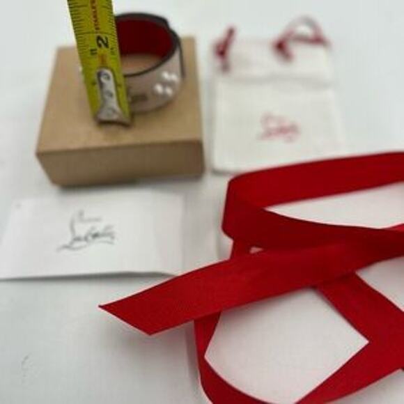 Christian Louboutin Paloma spike embellished leather bracelet. NWT. - Picture 6 of 11